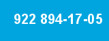 922 894-17-05 922 894-17-05